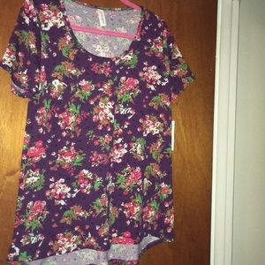 Purple Lularoe Classic T